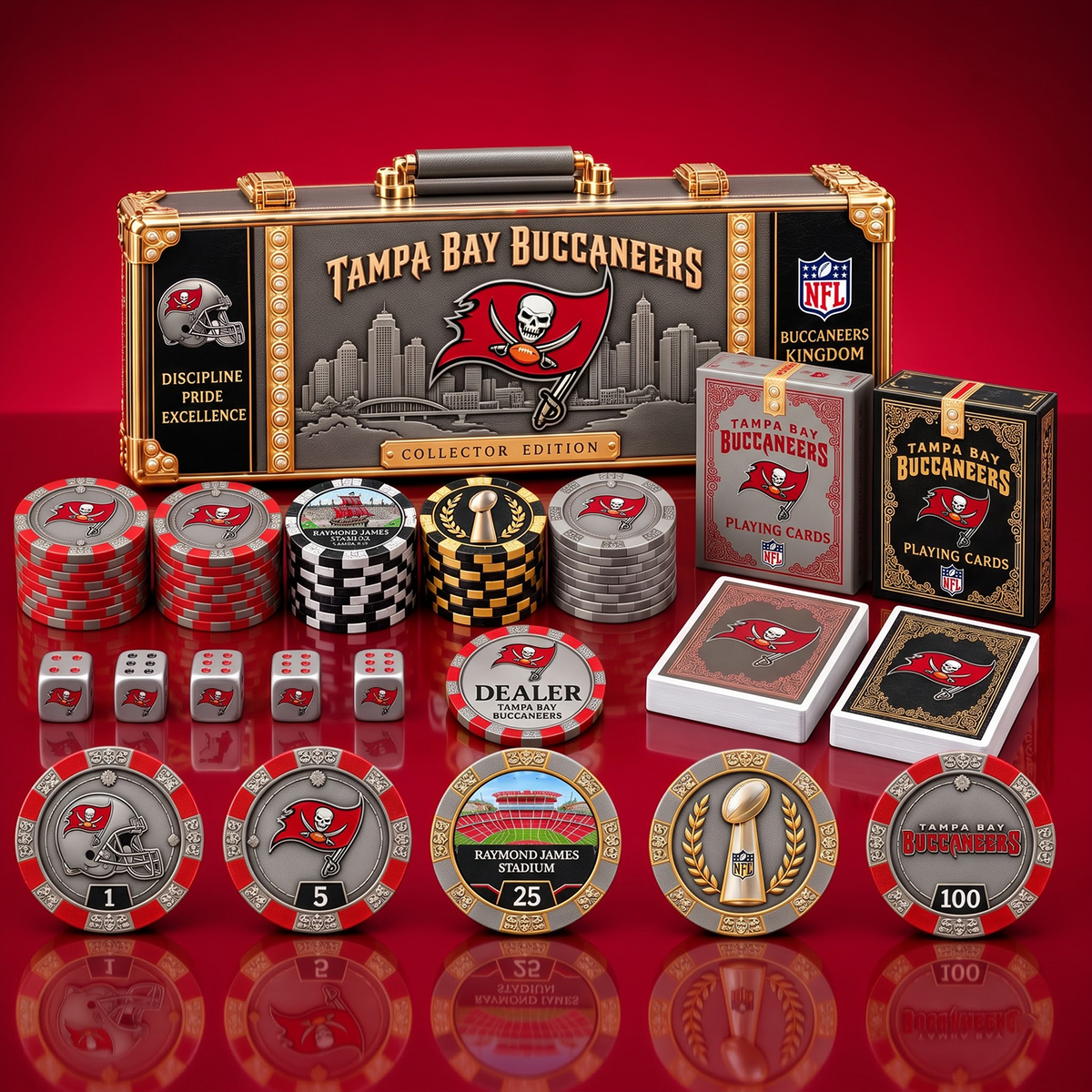PREMIUM NFL X TBB EXCLUSIVE POKER TOURNAMENT SET LIMITED EDITION