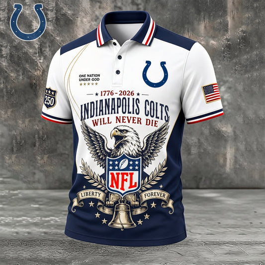 PREMIUM NFL x IND EXCLUSIVE 250 Years Anniversary Of Freedom POLO SHIRT290626