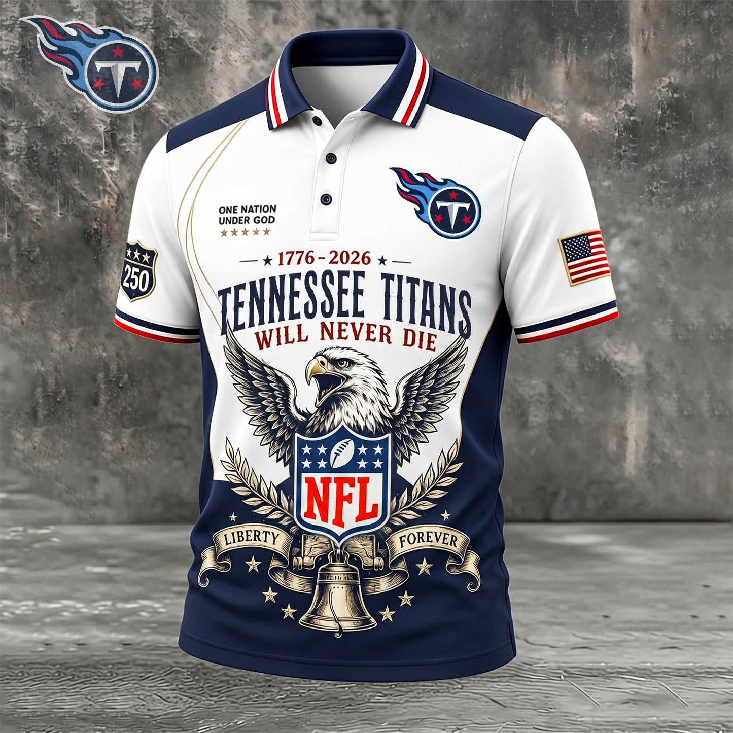 PREMIUM NFL x TEN EXCLUSIVE 250 Years Anniversary Of Freedom POLO SHIRT290626