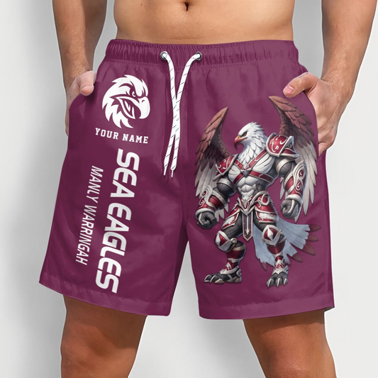 PREMIUM NRL  X SEMW Sport Style Mascot Men Short Pants Custom NAME NDT NQK