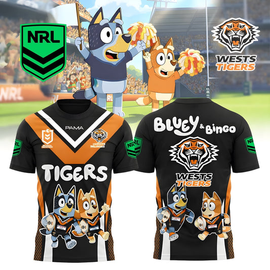 PREMIUM NRL X WT Bluey & Bingo POLO SHIRT ’??? Limited 2026 NDT LVH