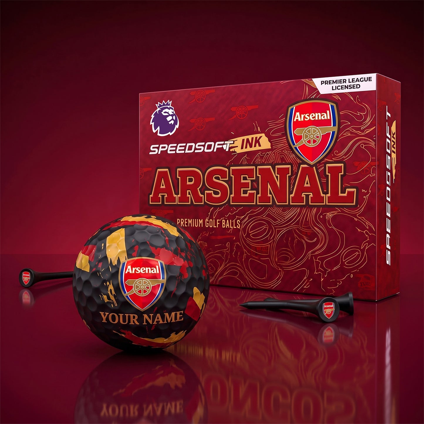 PREMIUM EPL X ARS EXCLUSIVE PERSONALIZED GOLF BALL SET LIMITED EDTION