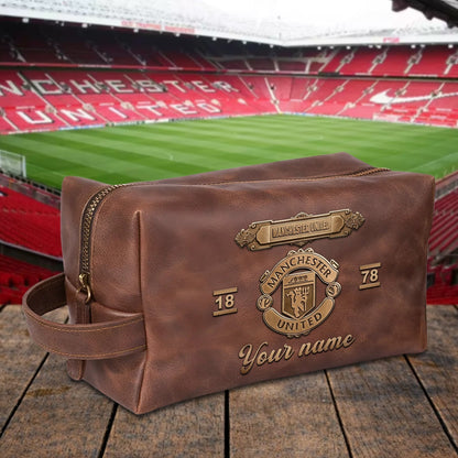 PREMIUM ?‹¨«‹¨«??‹¨«‹¨«‹¨«?‹¨«‹¨«? X MU 3D EMBOSSED LEATHER TOILETRY BAG Limited Edition NDT NHM 020326