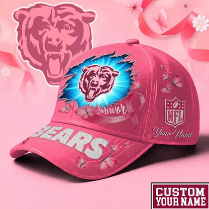 PREMIUM NFL X CHI EXCLUSIVE  BREAST CANCER SURVIOR CAP