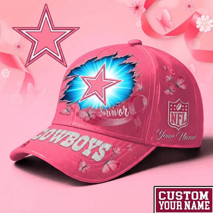 PREMIUM NFL X DAL  EXCLUSIVE  BREAST CANCER SURVIOR CAP