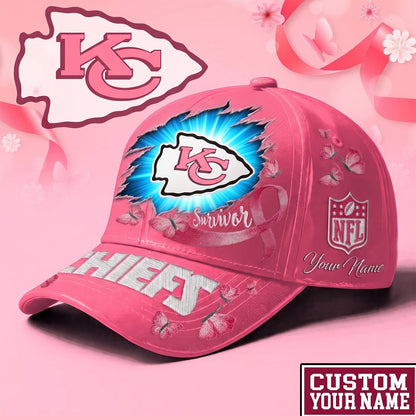PREMIUM NFL X KCC  EXCLUSIVE  BREAST CANCER SURVIOR CAP