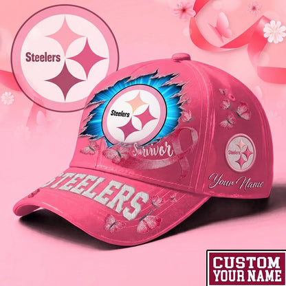 PREMIUM NFL X PIT  EXCLUSIVE  BREAST CANCER SURVIOR CAP