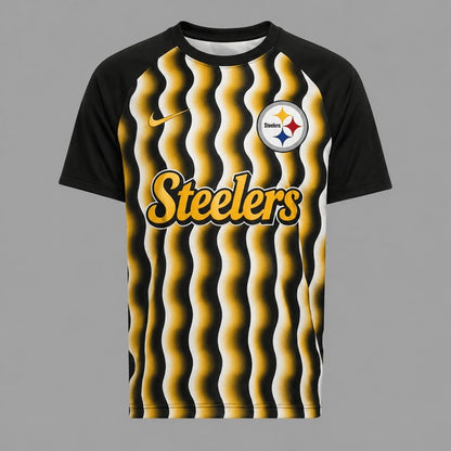 PS Premium NFL Retro Wavy Pattern Athletic T-Shirt