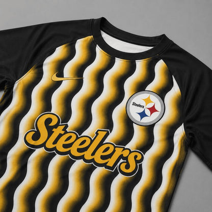 PS Premium NFL Retro Wavy Pattern Athletic T-Shirt