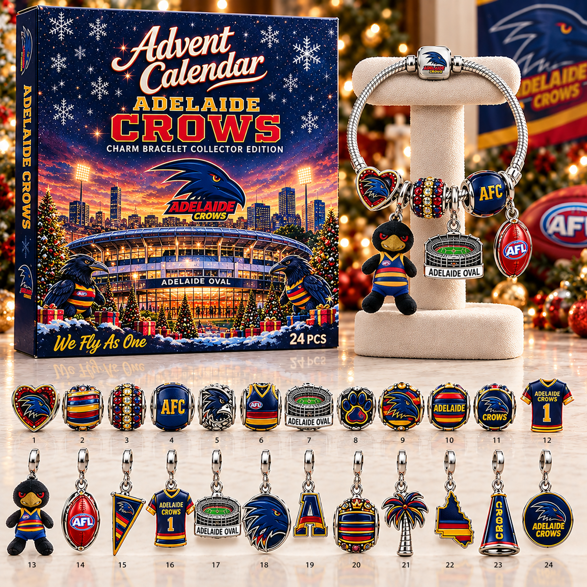 Premium AFL AC Advent Calendar Charm Bracelet Set V5