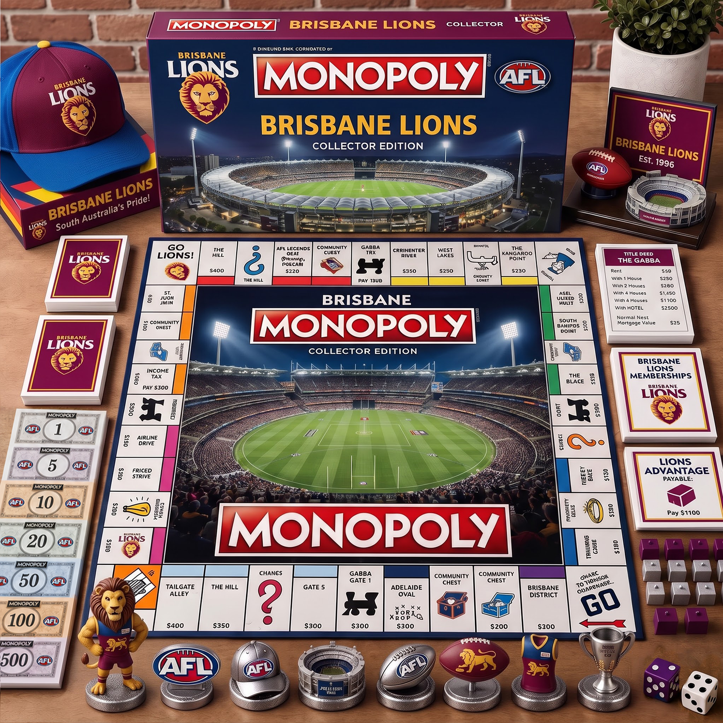 Premium AFL BB Monopoly Collector’s Edition Board Game