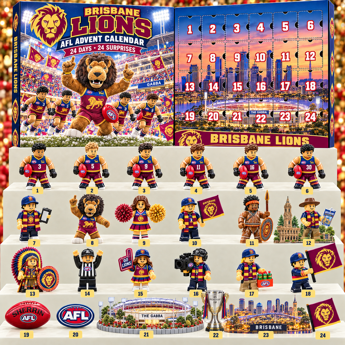 Premium AFL BL 24-Piece Football Collectible Advent Calendar V2