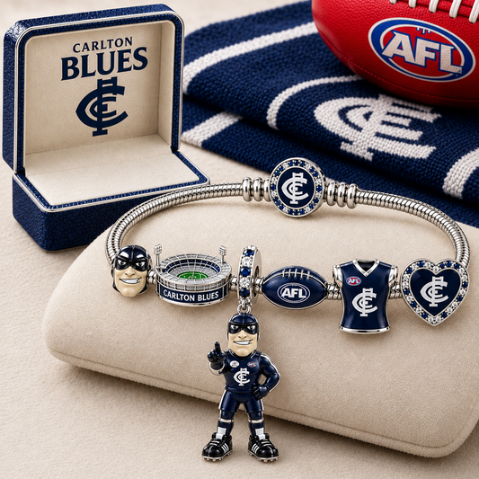 Premium AFL CAR Gold Charm Bracelet Set