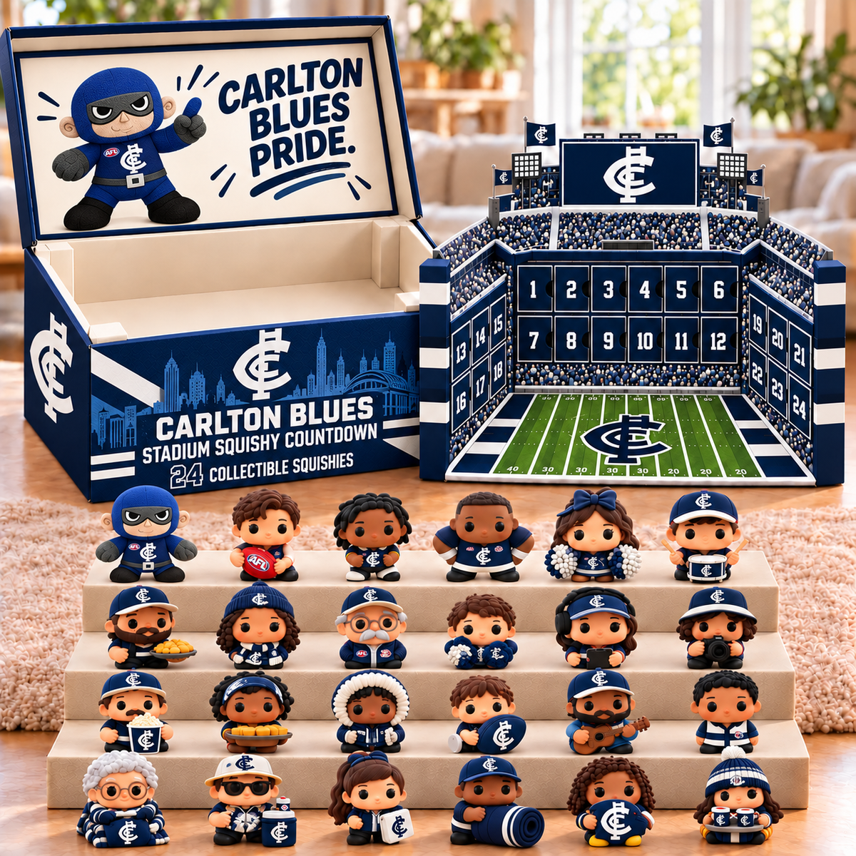 Premium AFL CAR Stadium Squishy Advent Calendar V8