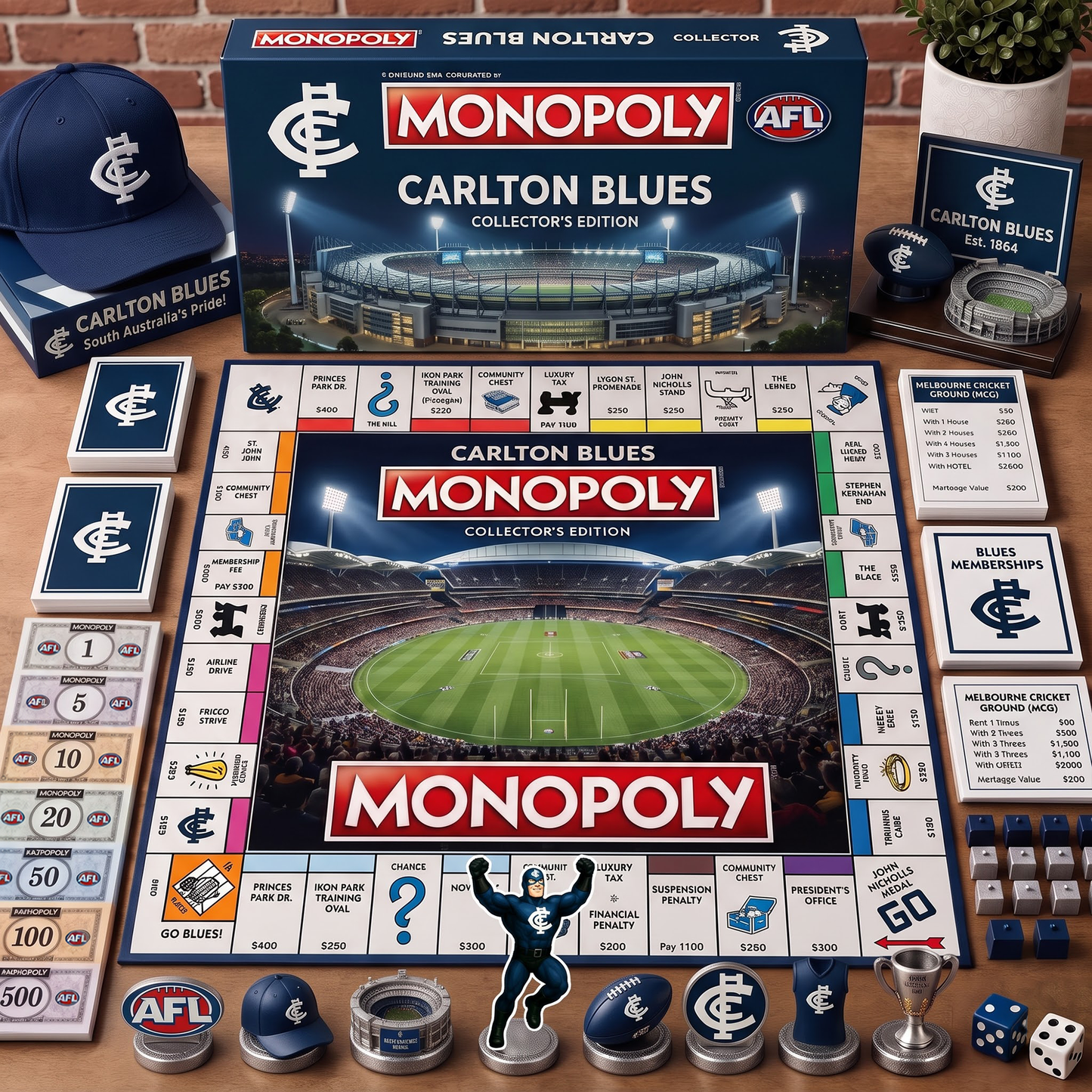 Premium AFL CB Monopoly Collector’s Edition Board Game