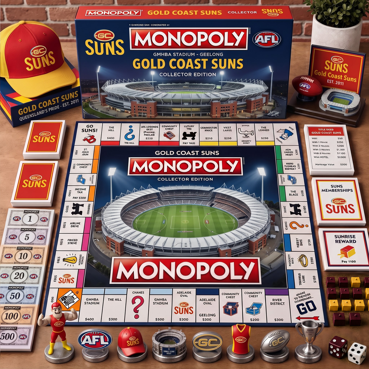 Premium AFL GCS Monopoly Collector’s Edition Board Game