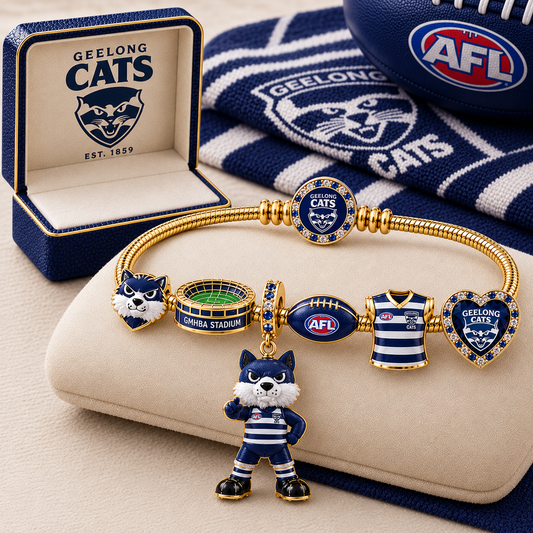 Premium AFL GEE Gold Charm Bracelet Set