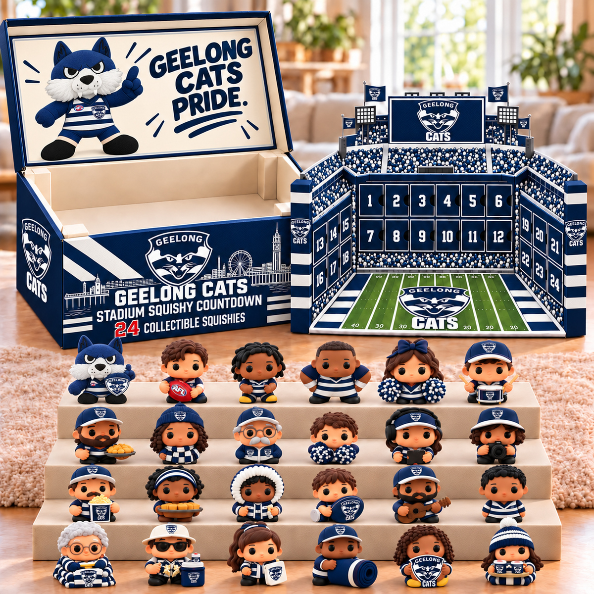 Premium AFL GEE Stadium Squishy Advent Calendar V8