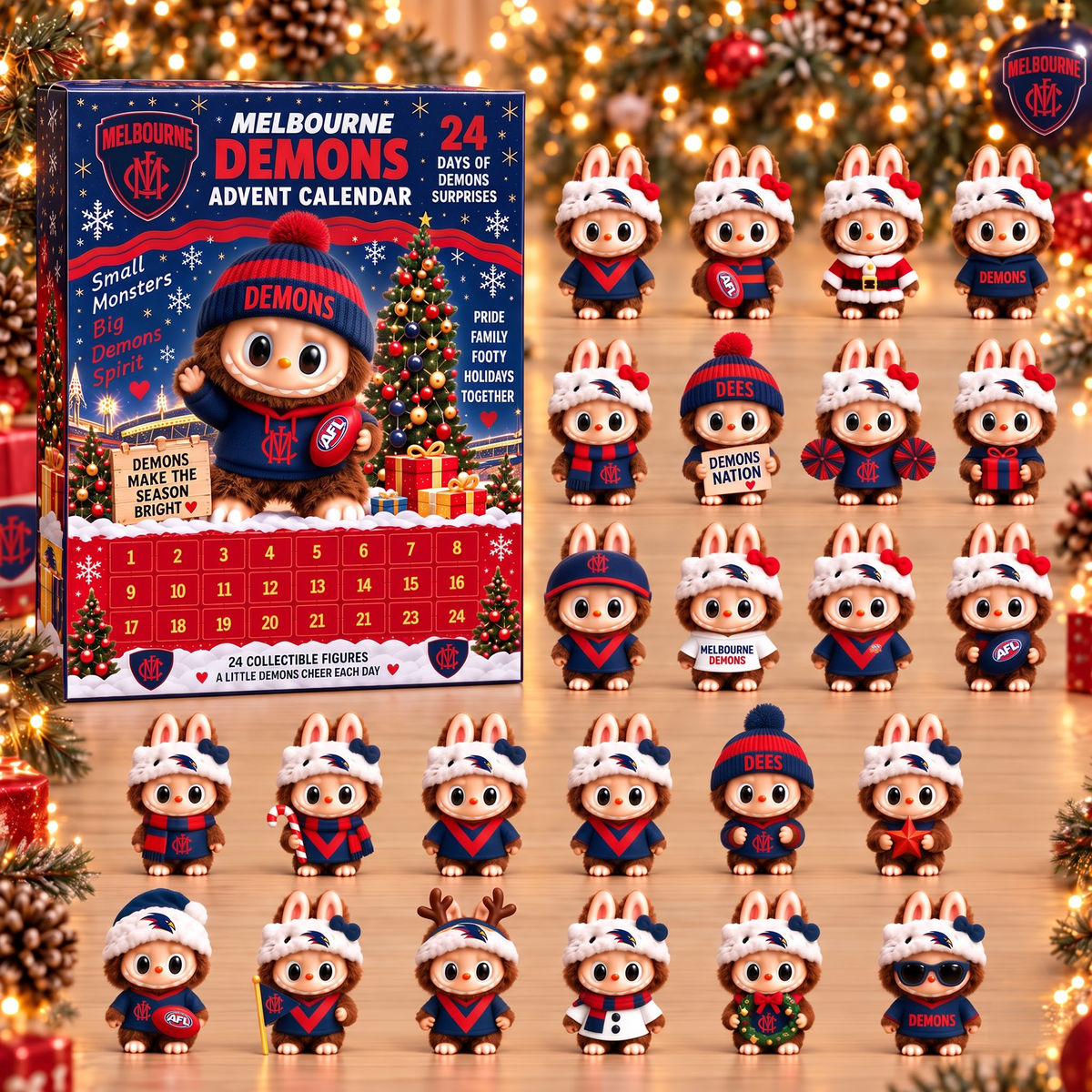 Premium AFL MD x Labubu Christmas Avent Calendar V7