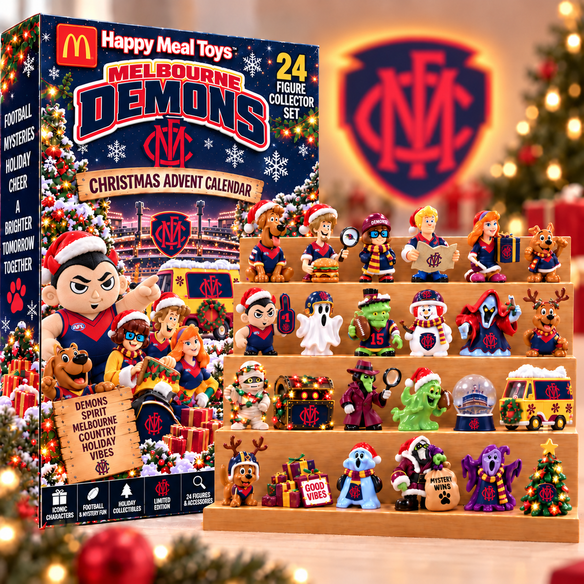 Premium AFL MEL Christmas Crossover Advent Calendar V9