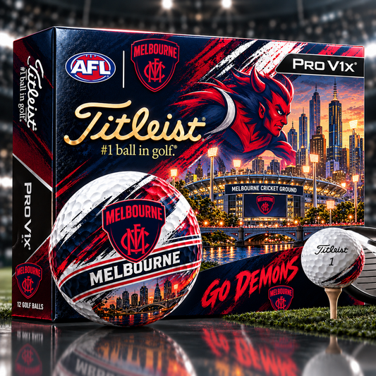 Premium AFL MEL x Titleist Pro V1 Skyline & Stadium Golf Balls Set