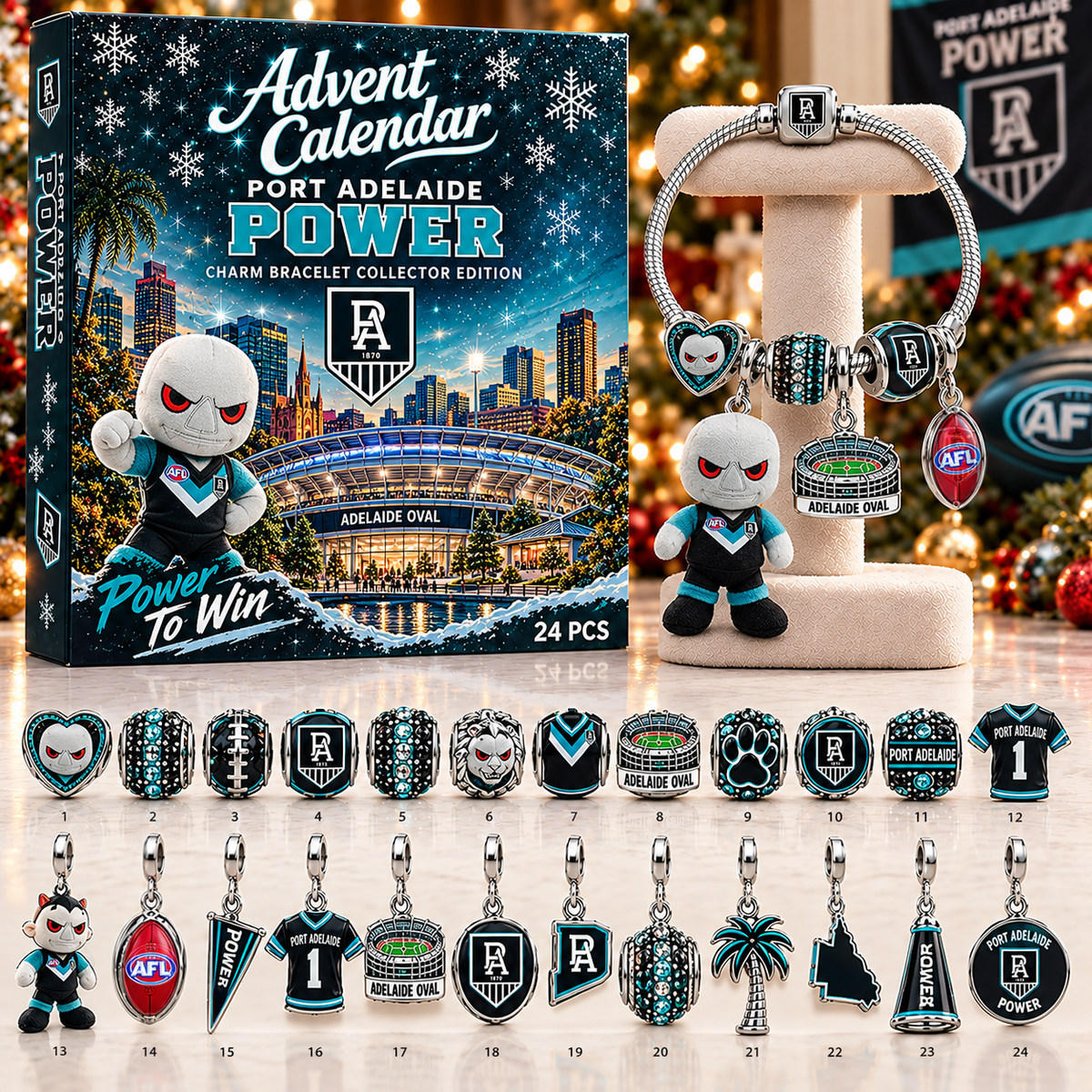 Premium AFL PAP Advent Calendar Charm Bracelet Set V5