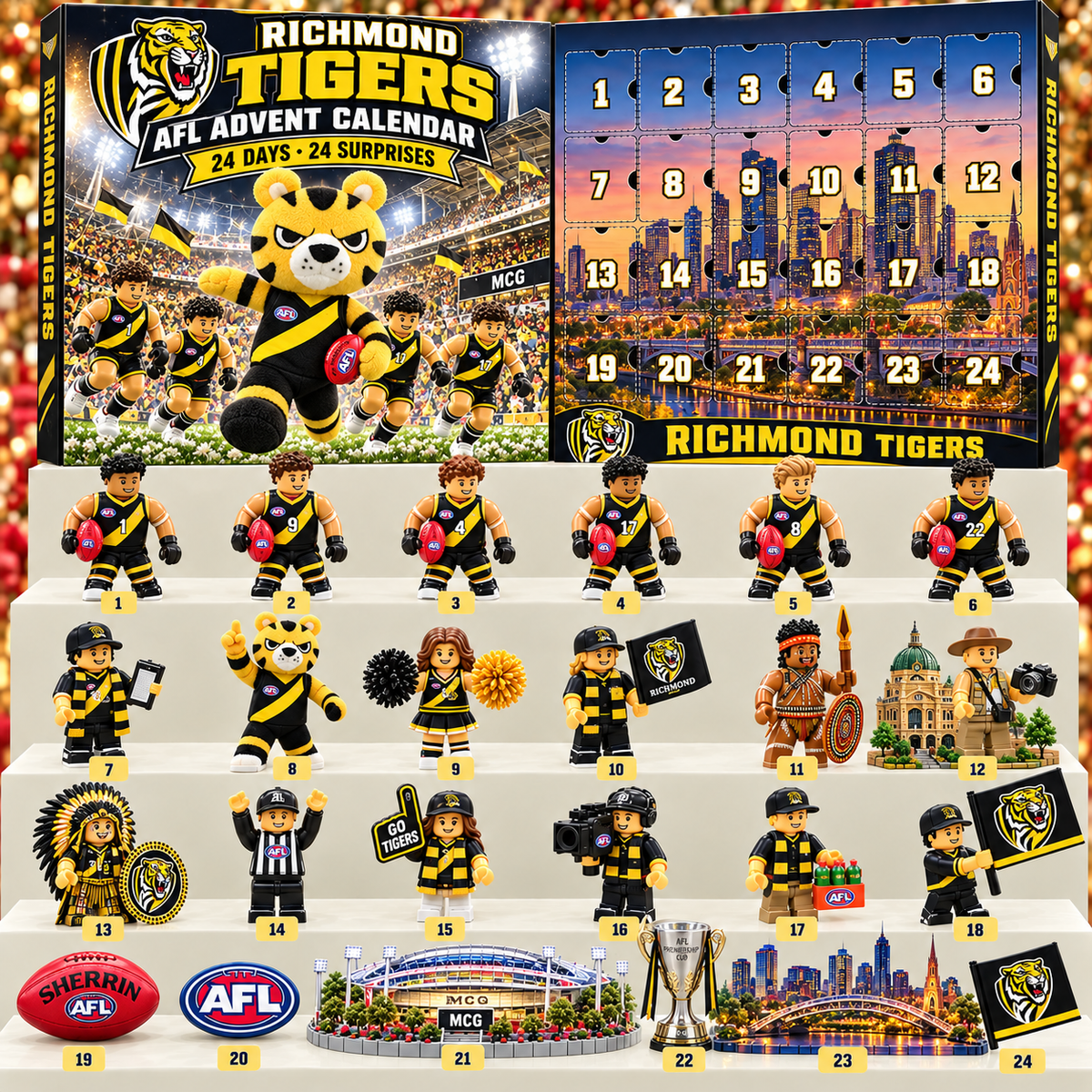 Premium AFL RIC 24-Piece Football Collectible Advent Calendar V2