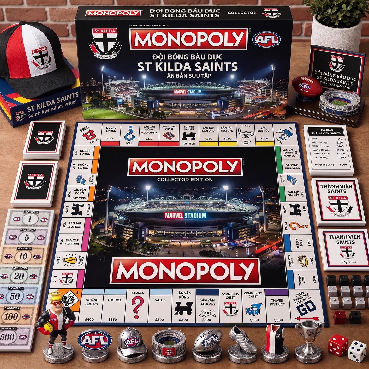 Premium AFL SKS Monopoly Collector’s Edition Board Game
