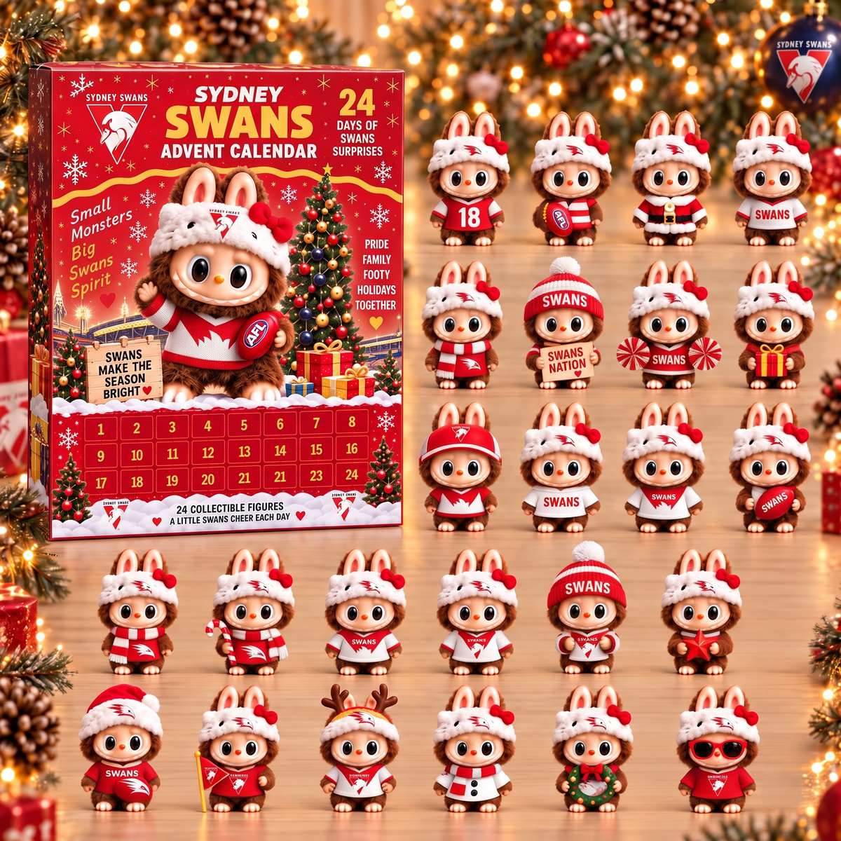 Premium AFL SS x Labubu Christmas Avent Calendar V7