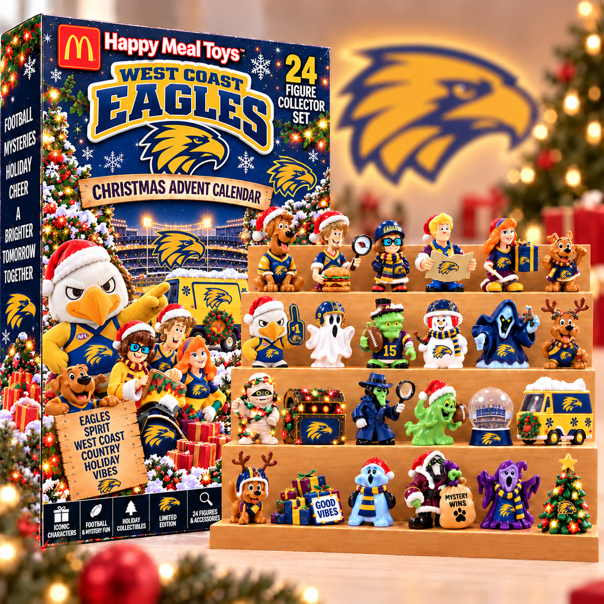 Premium AFL WCE Christmas Crossover Advent Calendar V9