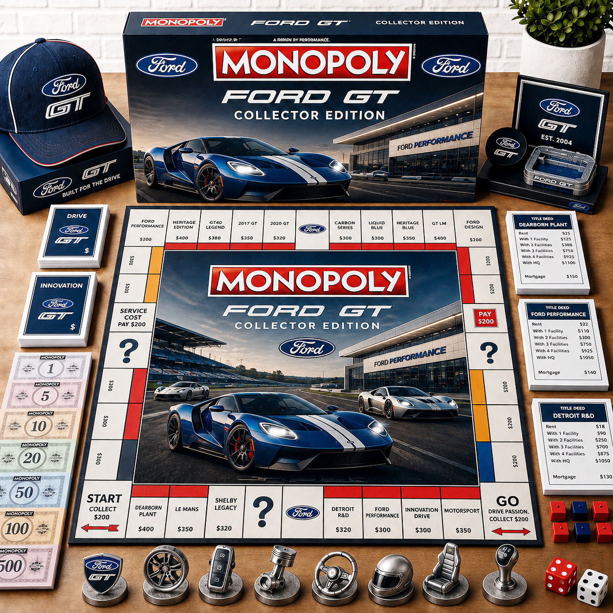 Premium Car FGT Monopoly Collector’s Edition Board Game NMD CTKT