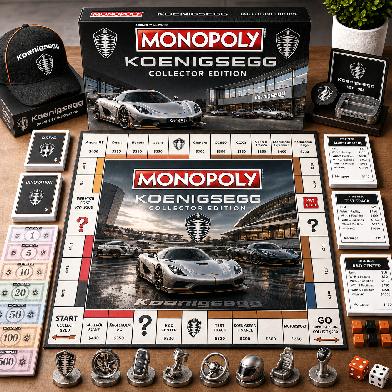 Premium Car KNGG Monopoly Collector’s Edition Board Game NMD CTKT