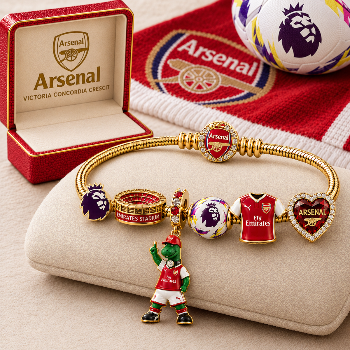 Premium EPL ARS Gold Charm Bracelet Set