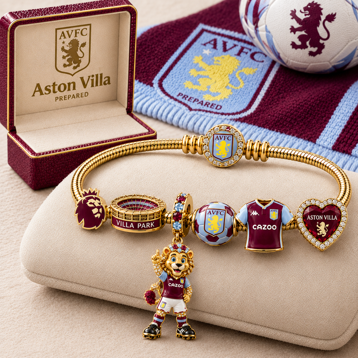 Premium EPL AST Gold Charm Bracelet Set