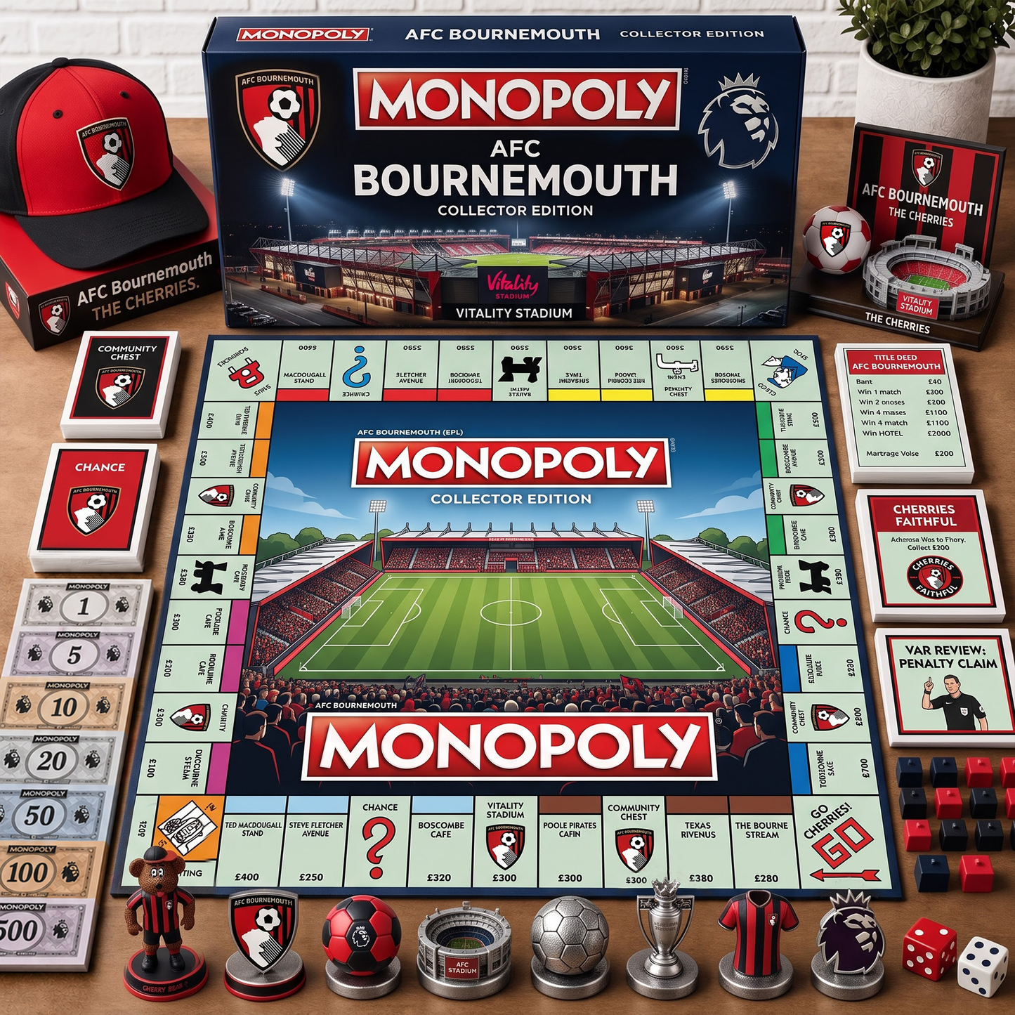 Premium EPL BOU Monopoly Collector’s Edition Board Game