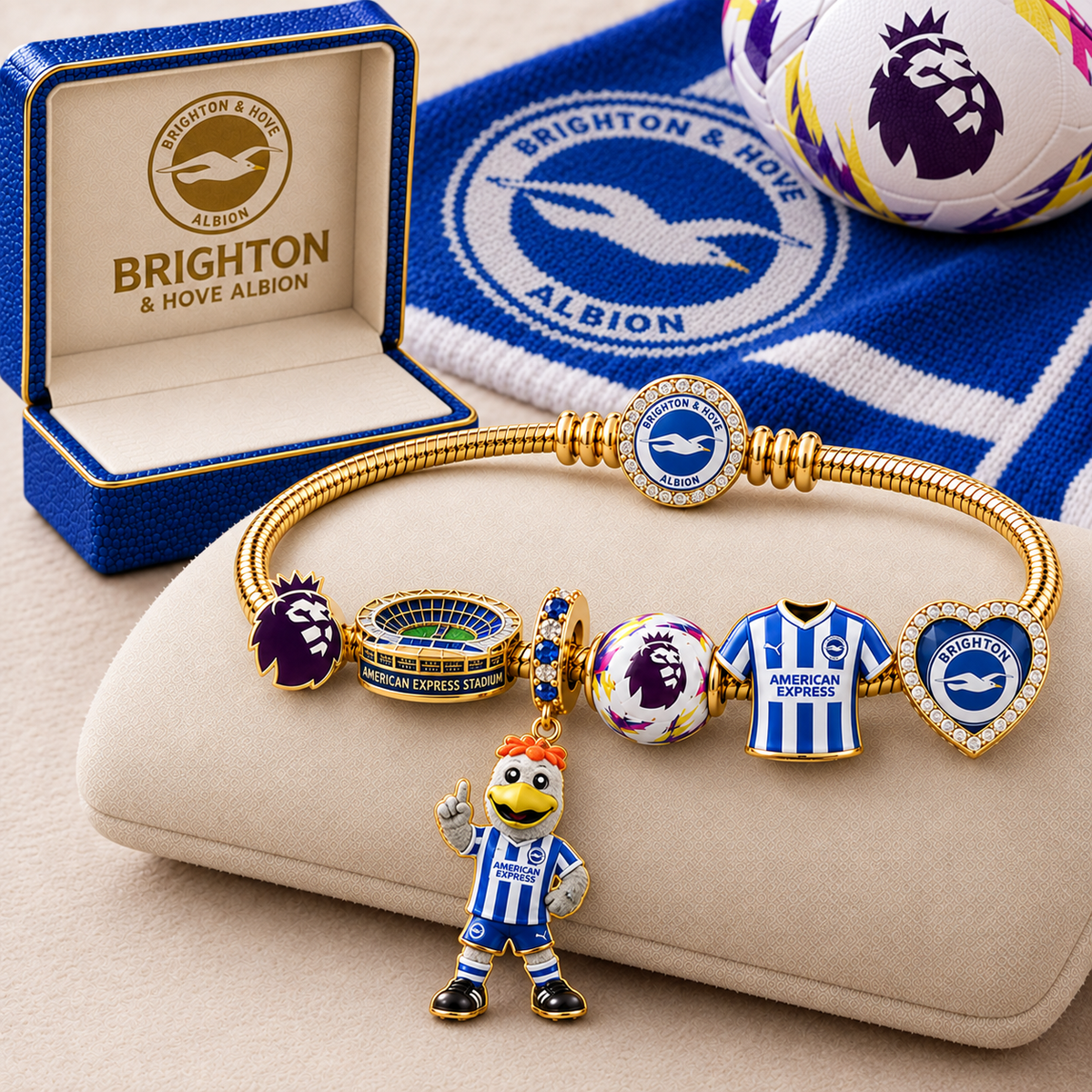 Premium EPL BRI Gold Charm Bracelet Set