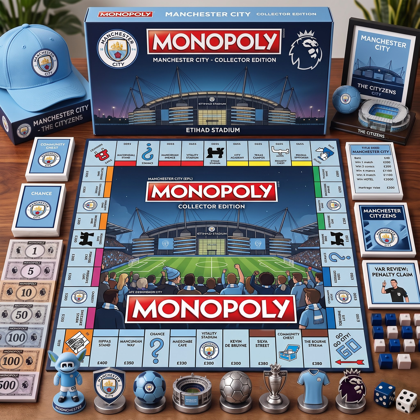 Premium EPL MAN Monopoly Collector’s Edition Board Game