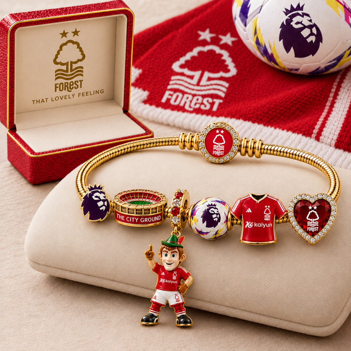 Premium EPL NOT Gold Charm Bracelet Set