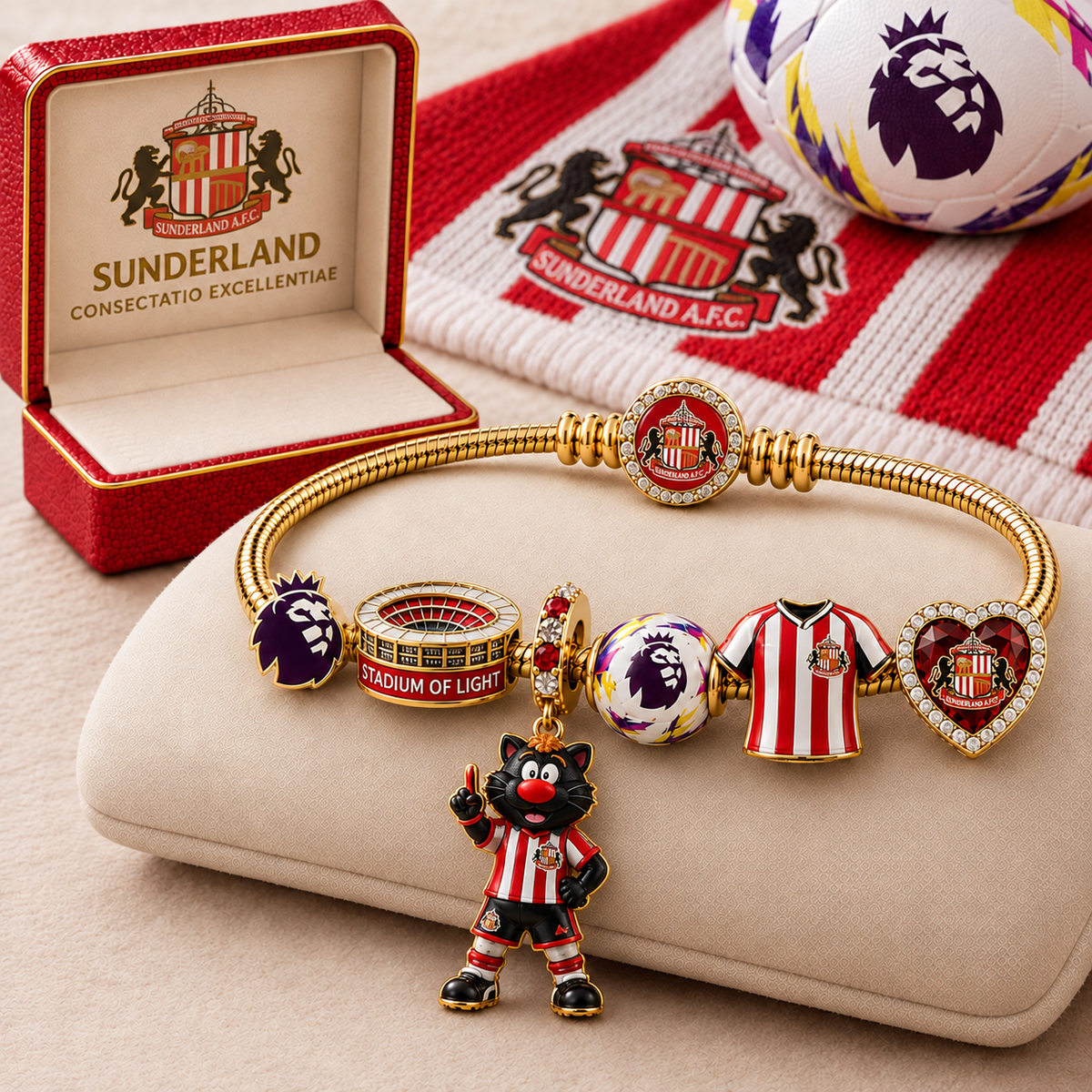 Premium EPL SUN Gold Charm Bracelet Set