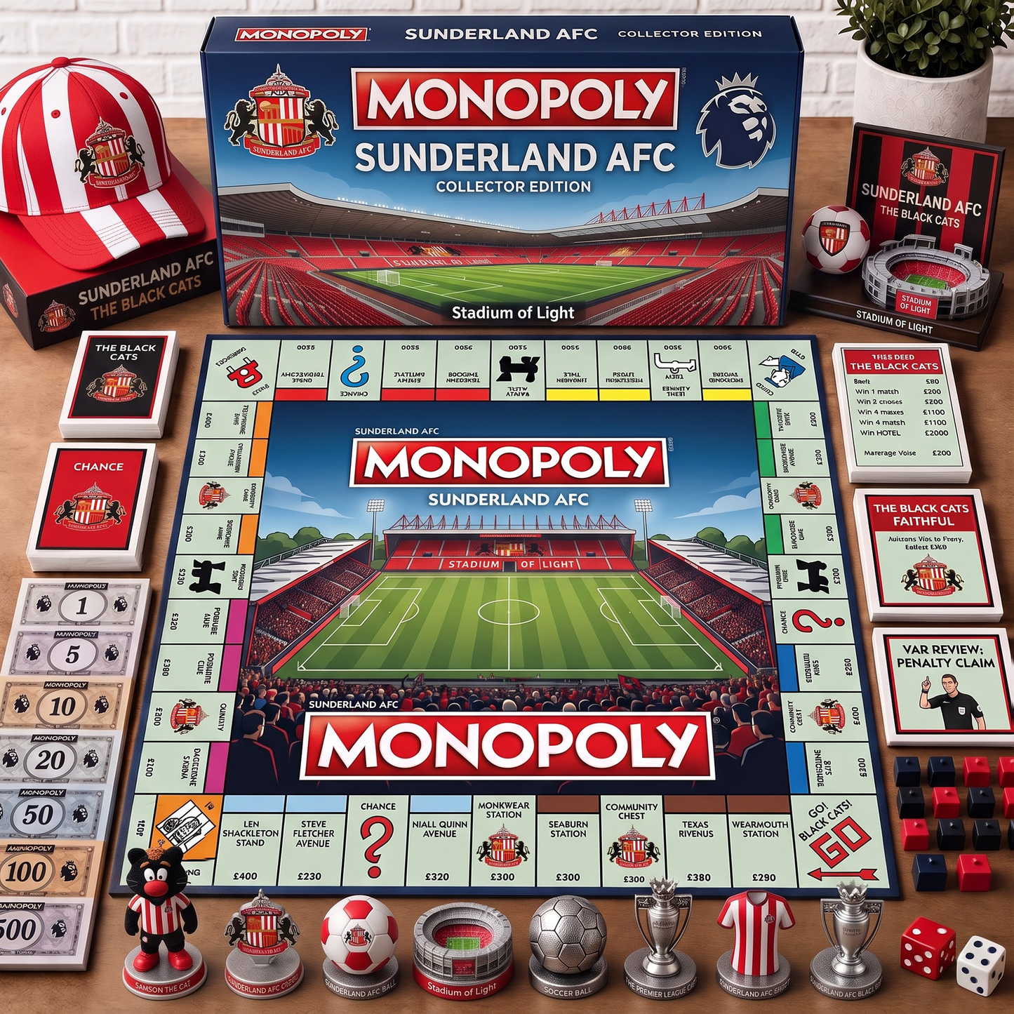 Premium EPL SUN Monopoly Collector’s Edition Board Game