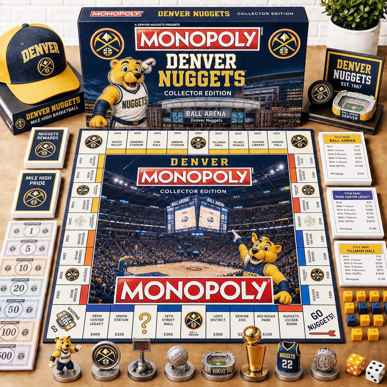 Premium NBA DVNG Monopoly Collector’s Edition Board Game NMD CTKT