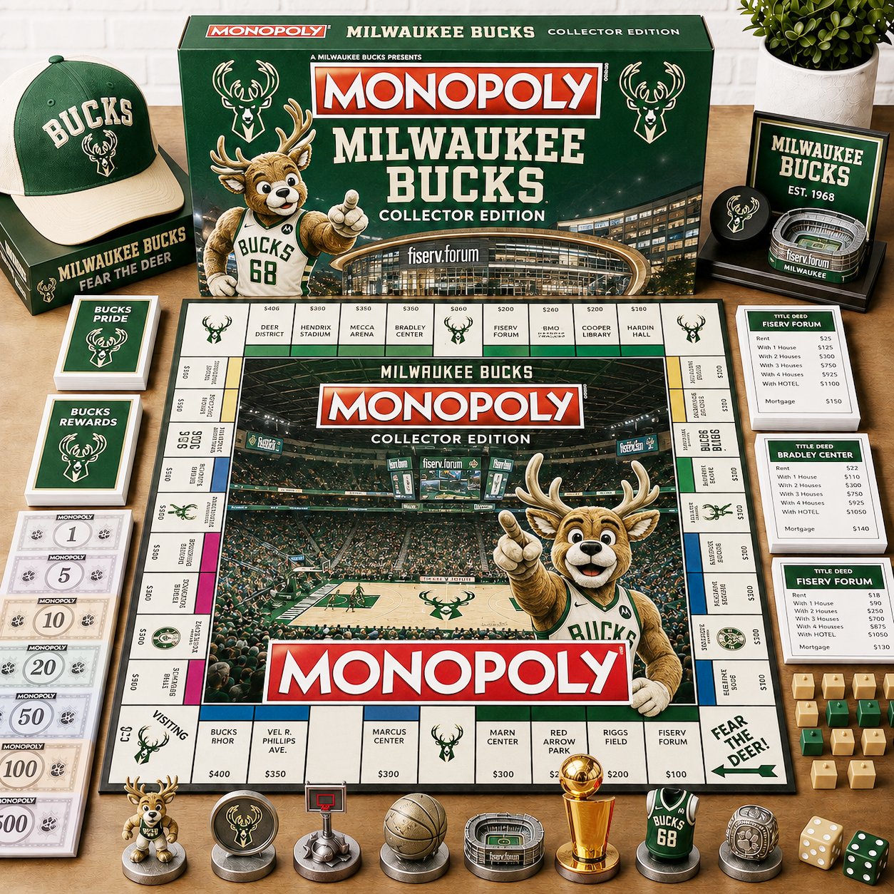 Premium NBA MLKBB Monopoly Collector’s Edition Board Game NMD CTKT