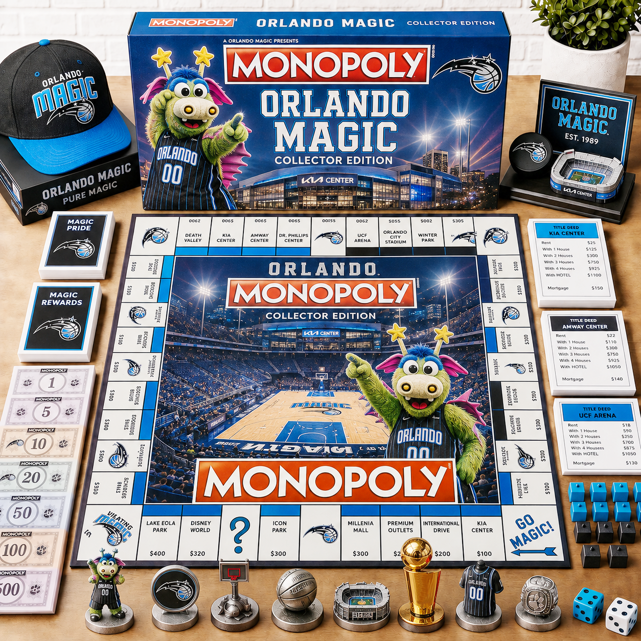Premium NBA ODM Monopoly Collector’s Edition Board Game NMD CTKT