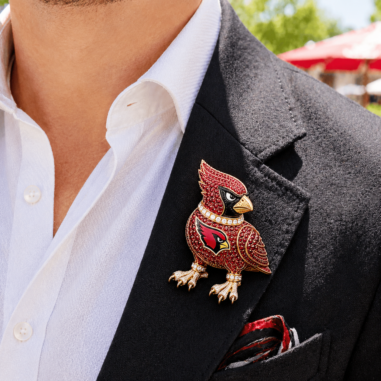 Premium NFL AC Luxury Sculptural Brooch