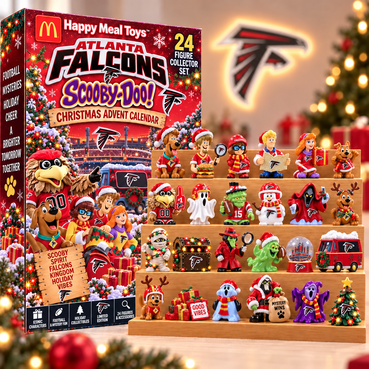 Premium NFL AF Christmas Crossover Advent Calendar V9