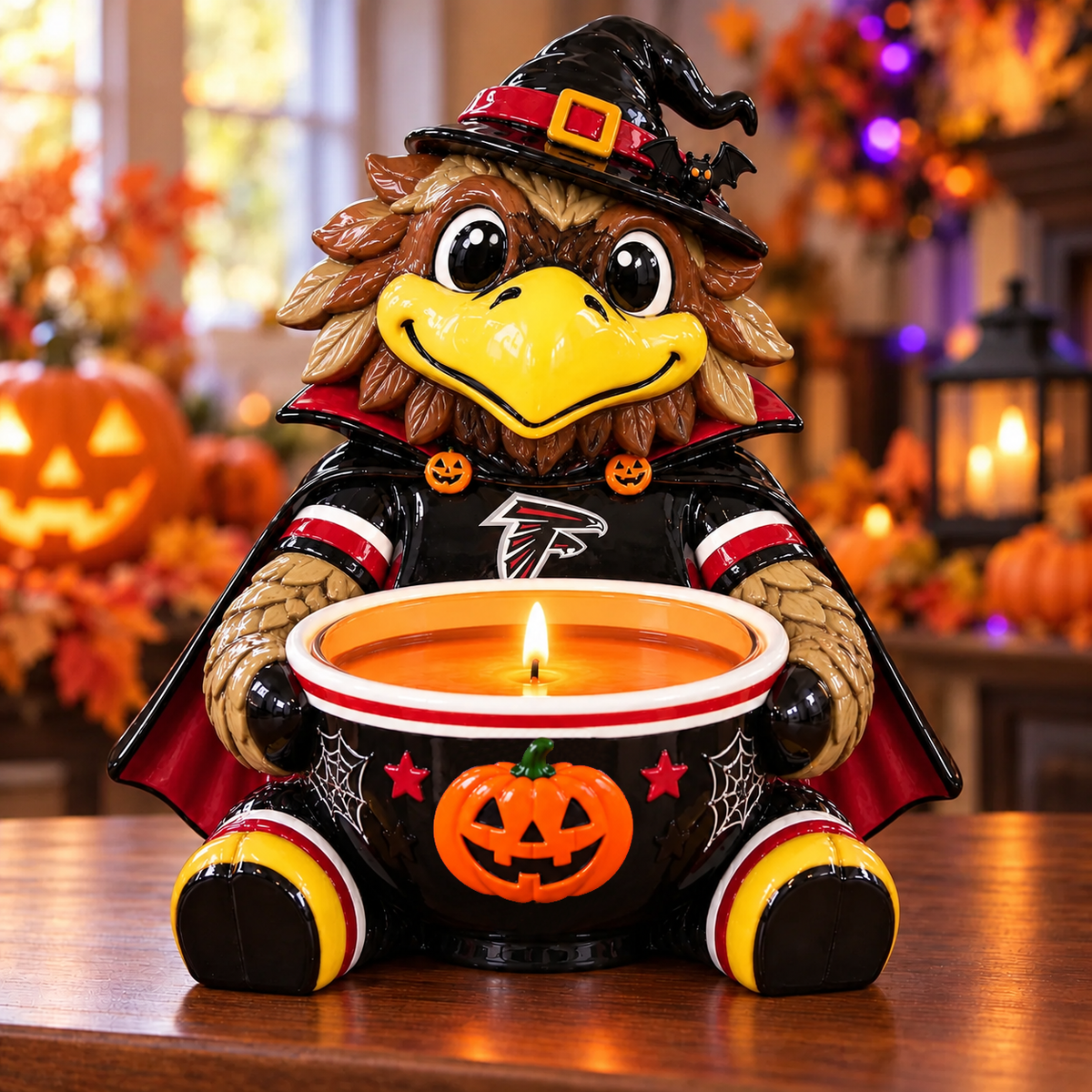 Premium NFL AF Halloween Candle Holder