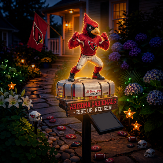 Premium NFL ARI Mascot Stadium LumiGarden Solar Lights