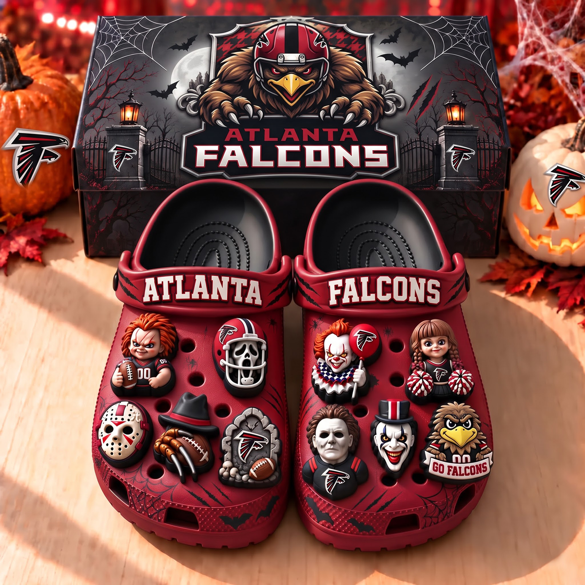 Premium NFL ATL Halloween Clogs