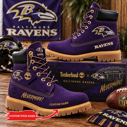 Premium NFL BAL Heritage Boots  Custom Name