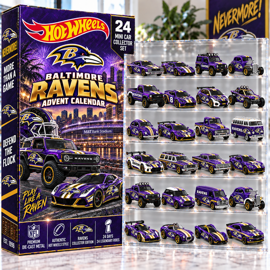 Premium NFL BAL Mini Car Advent Calendar V4